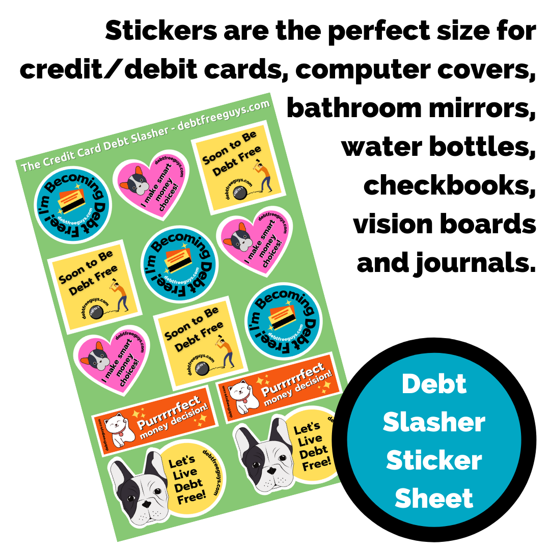 Credit Card Debt Slasher Sticker Pack